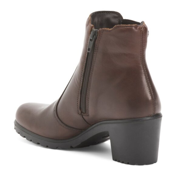 NEW ENVAL SOFT Made In Italy Leather Heeled Chelsea Booties for women 925 5t3 - Picture 2 of 3